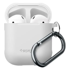 Spigen Silicone Apple Airpods Case White Spigen Silicone Apple Airpods Case White